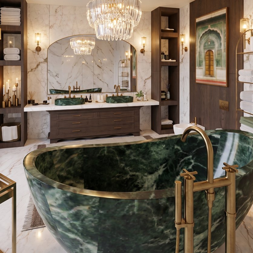 Mid-century bathroom