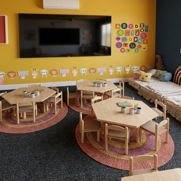 Mid-century kids room