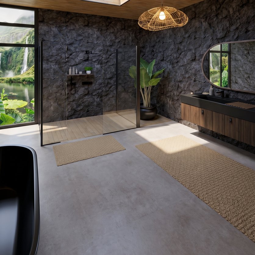 Wabi-sabi bathroom