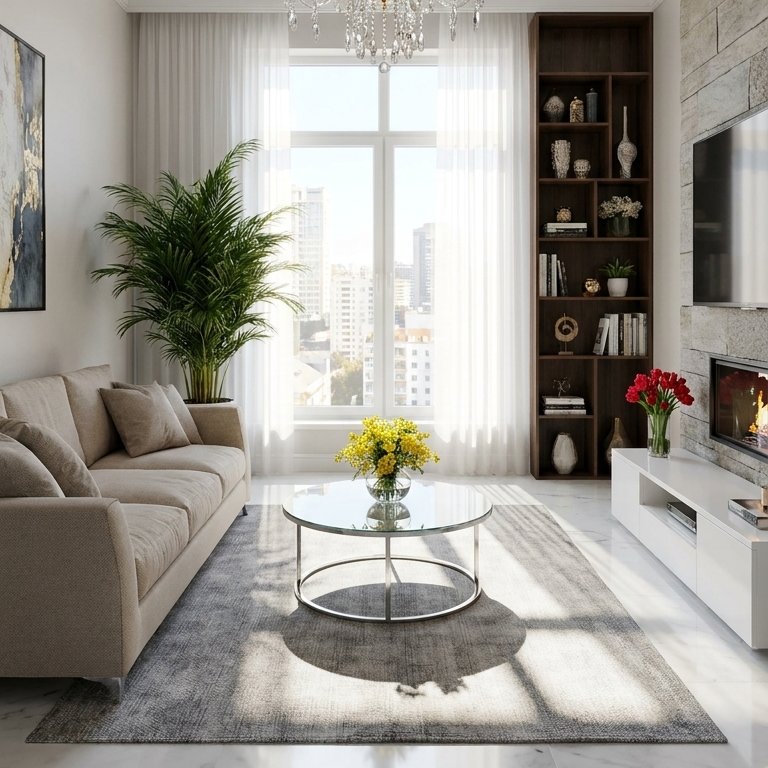 Mid-century living room