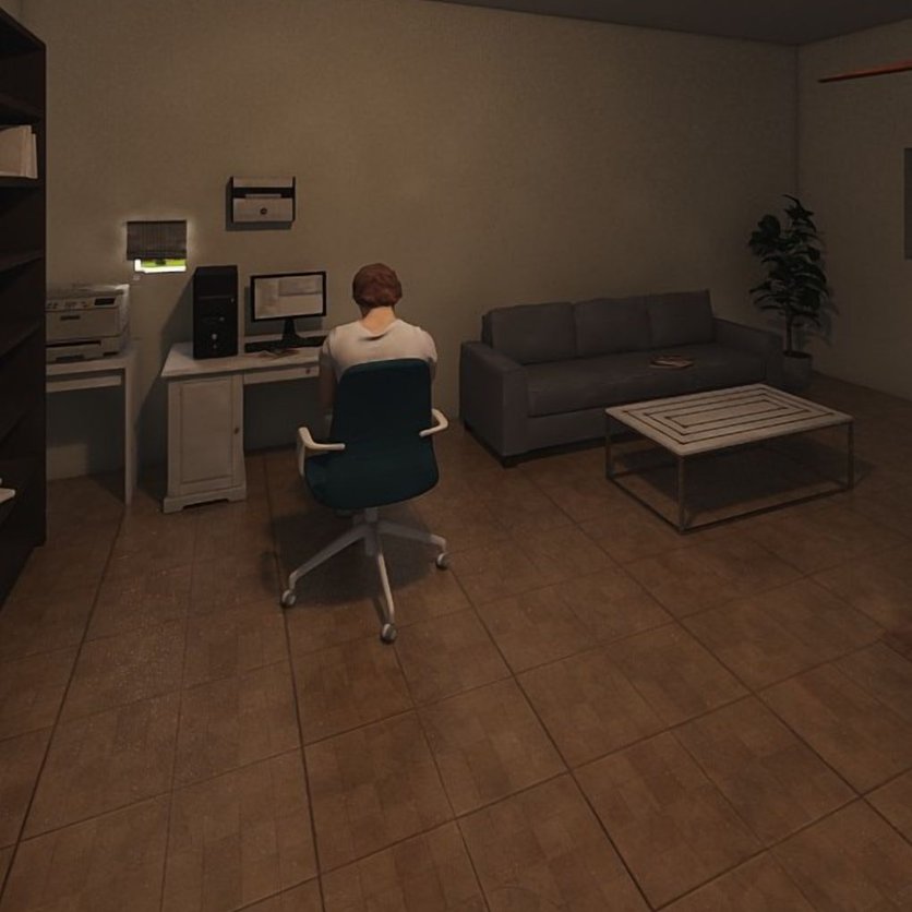 Mid-century home office