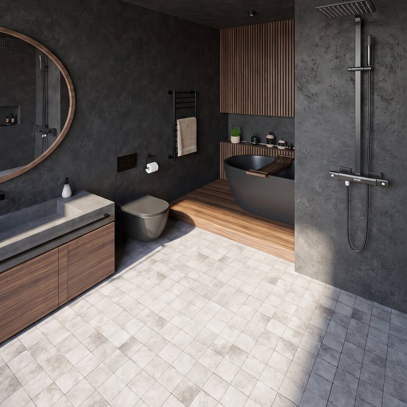 Mid-century bathroom