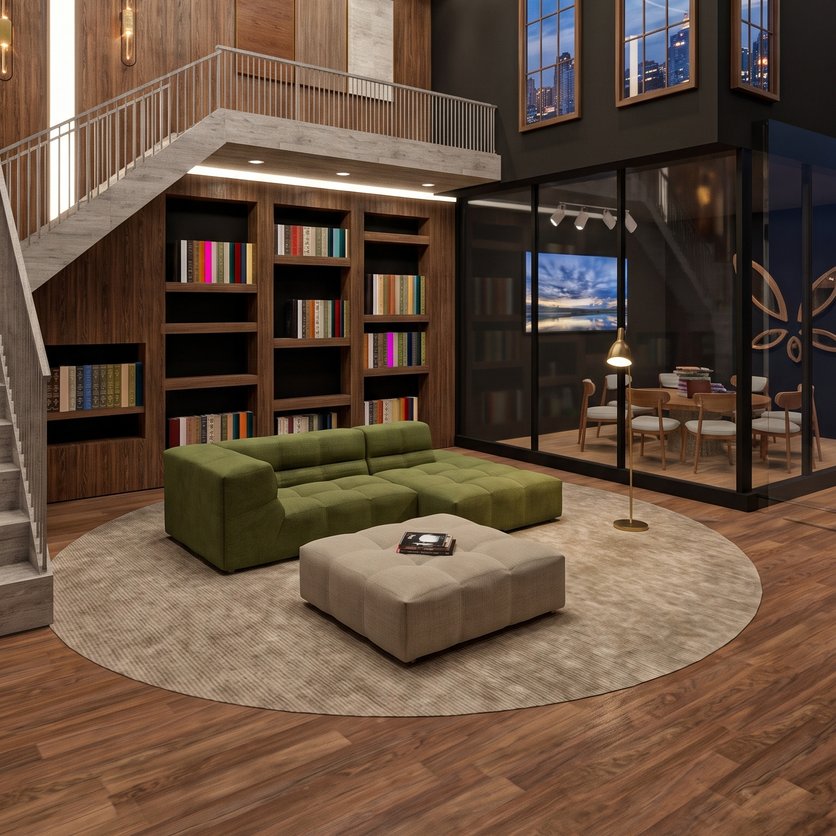 Industrial living room