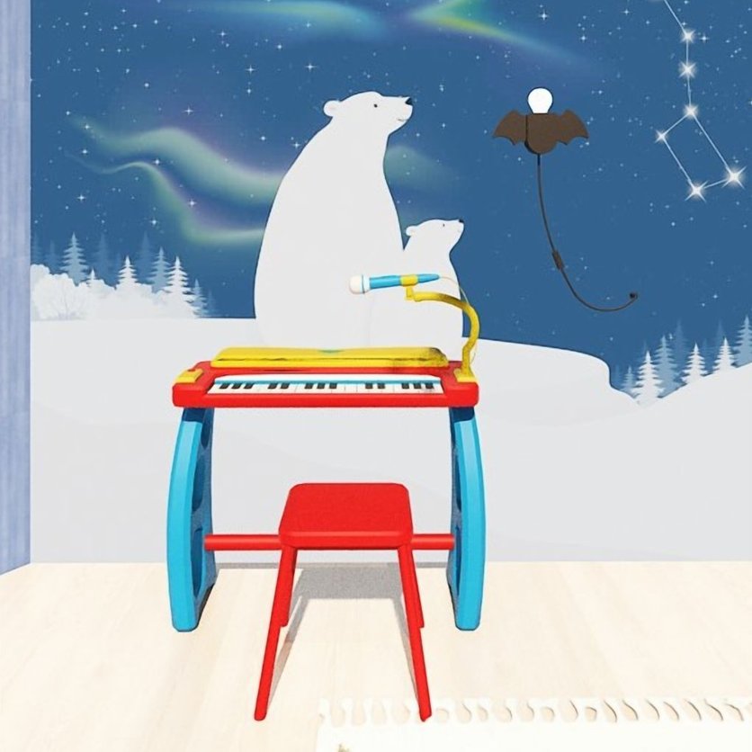 Mid-century kids room