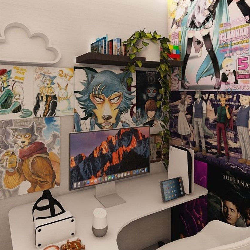 Eclectic home office