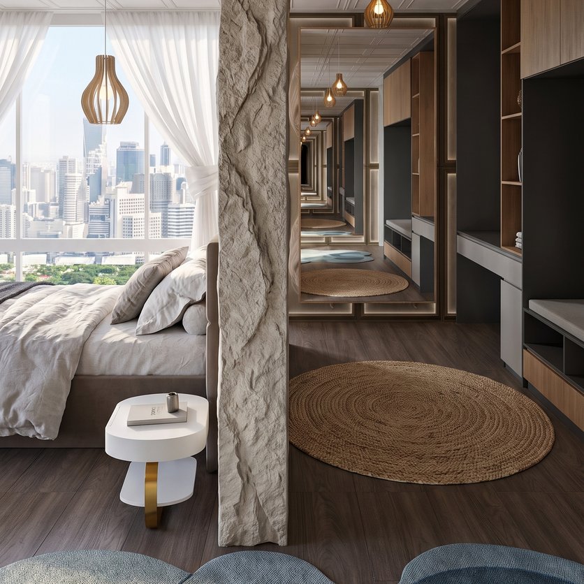 Mid-century bedroom