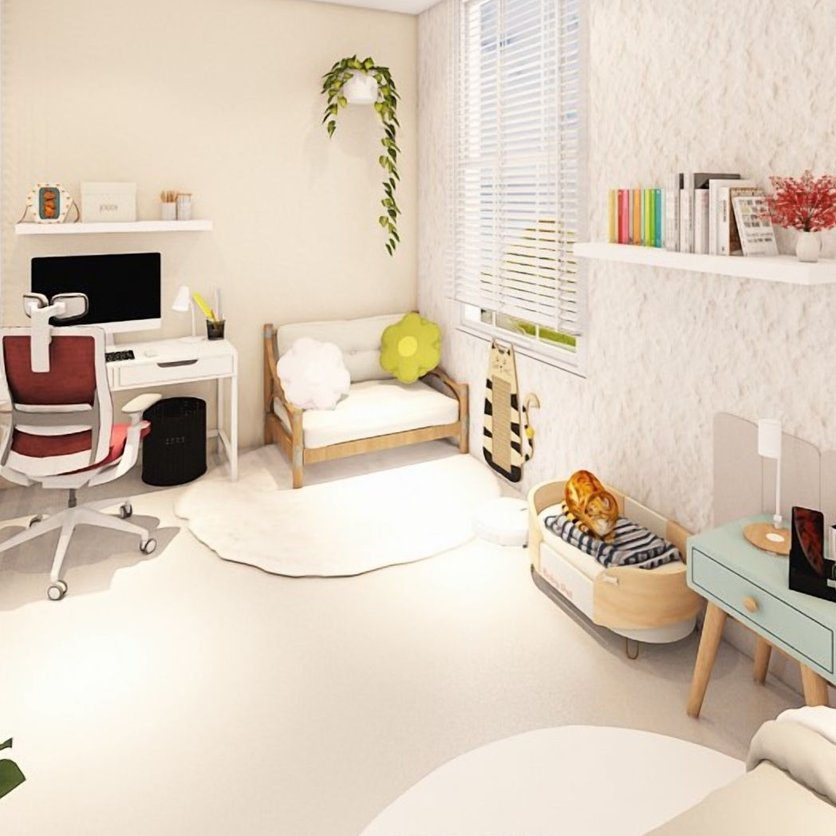Mid-century kids room