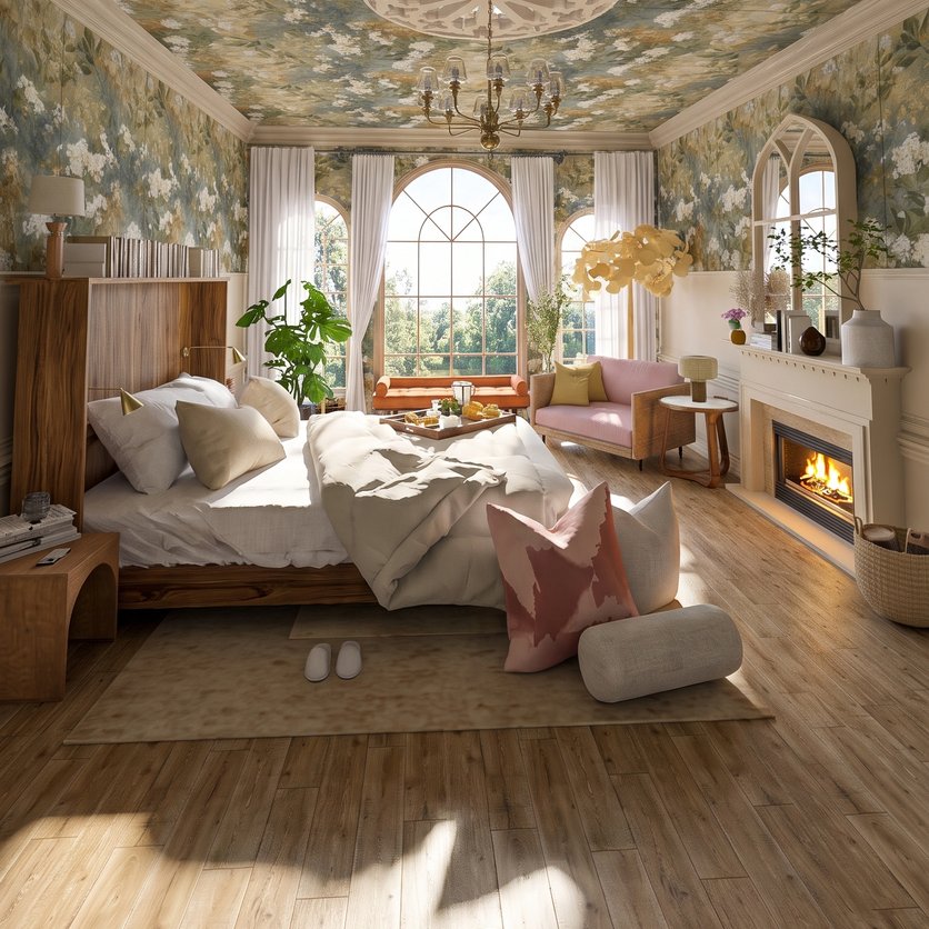 Traditional bedroom