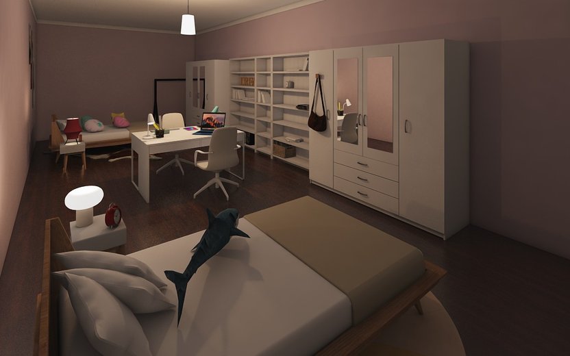 Mid-century bedroom