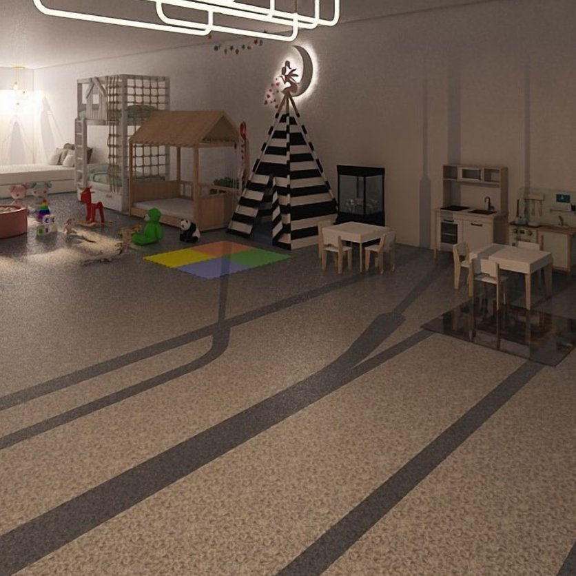 Mid-century kids room