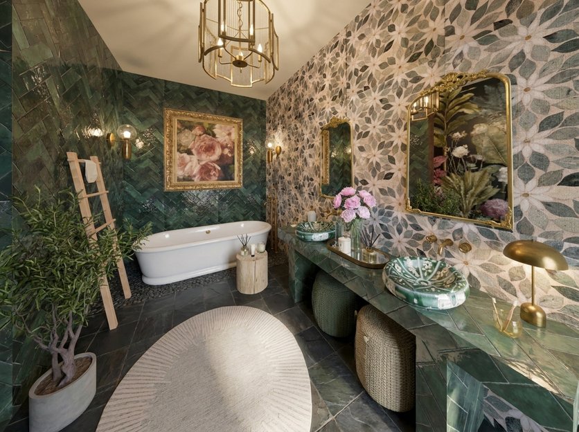 Mid-century bathroom