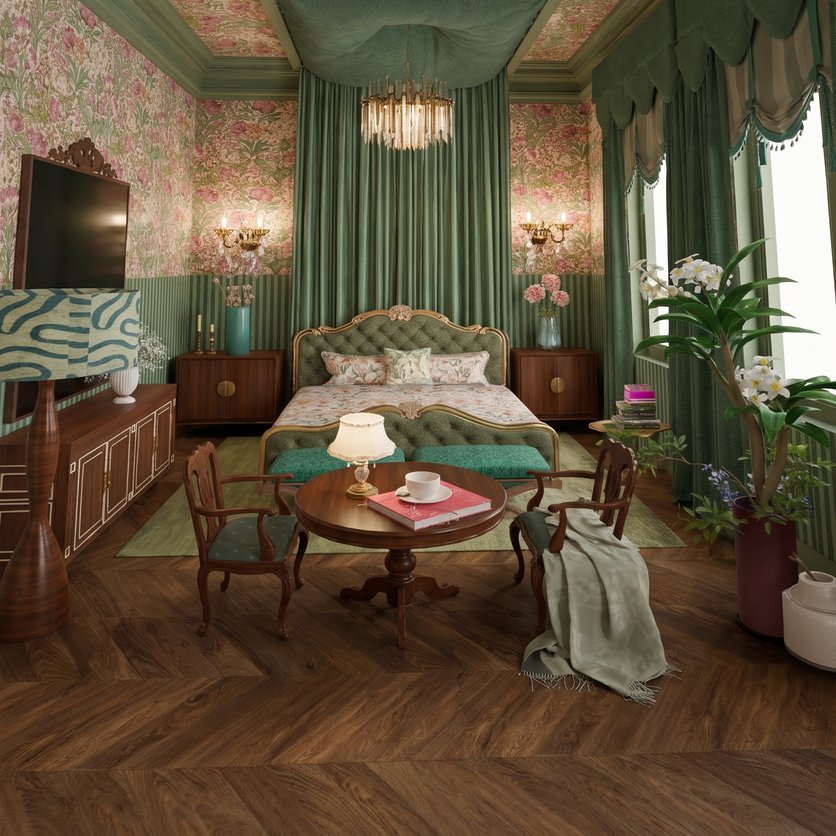 Traditional bedroom