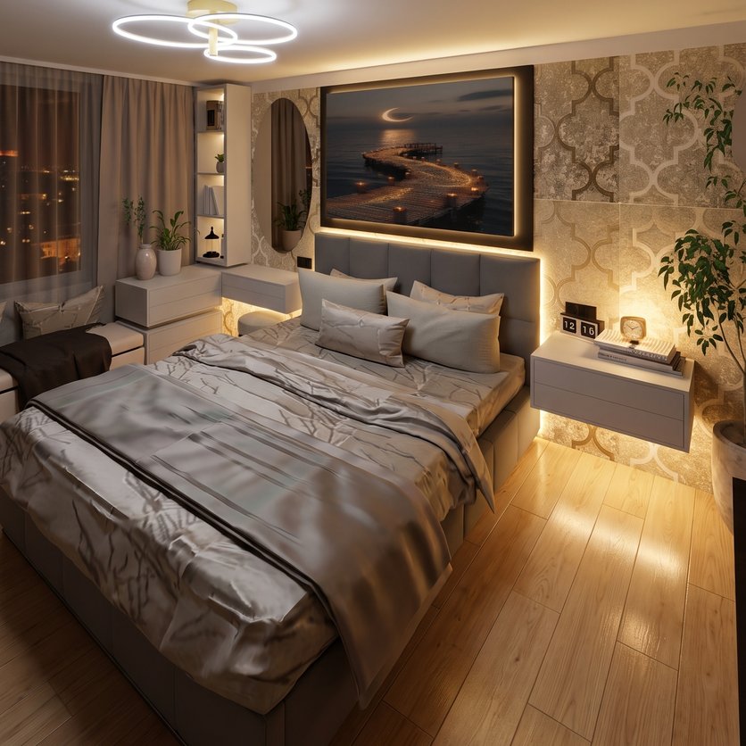 Contemporary bedroom