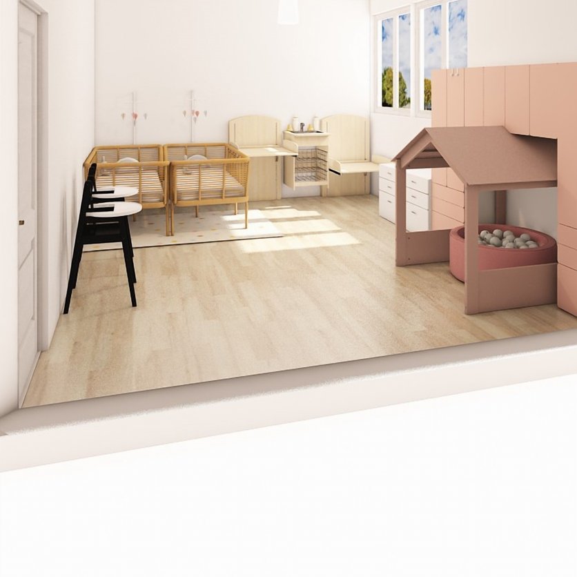 Mid-century kids room