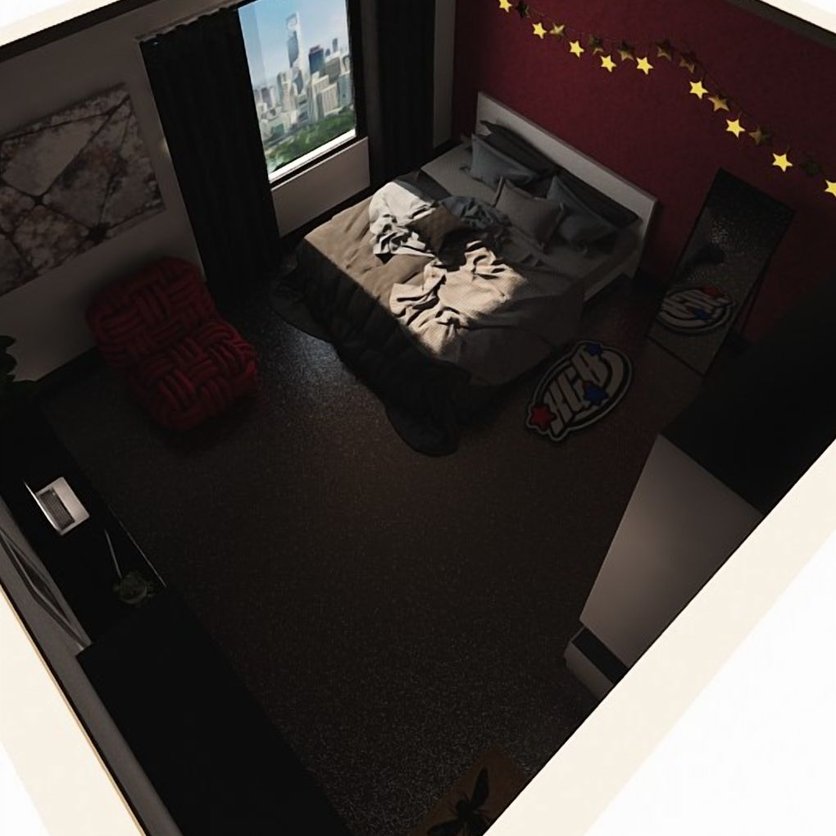 Mid-century bedroom