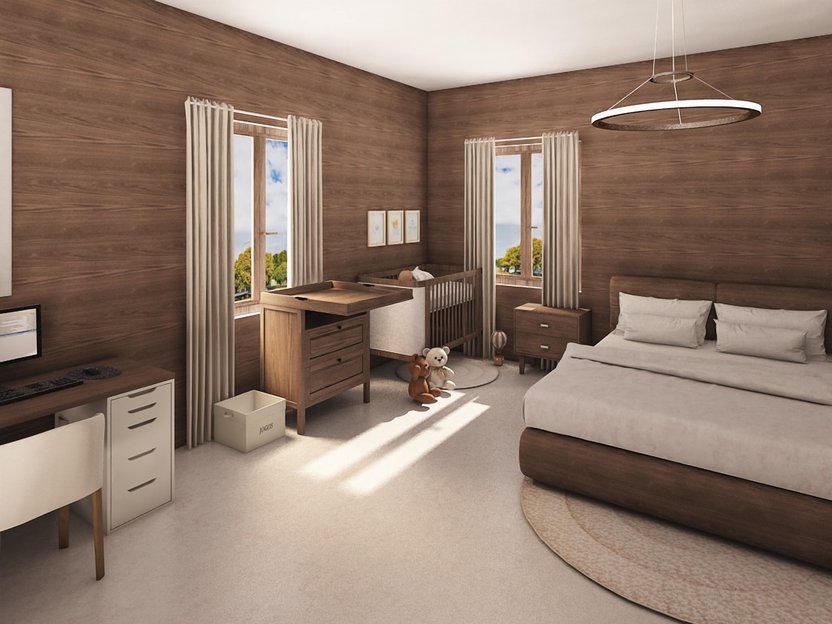 Mid-century bedroom