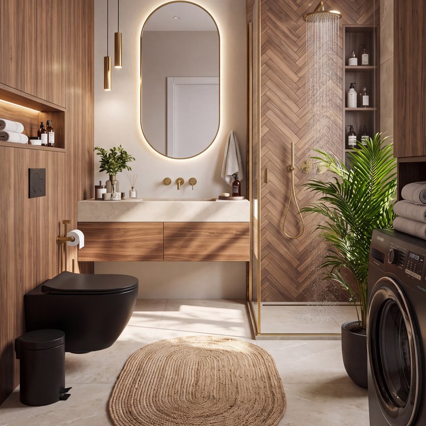 Mid-century bathroom