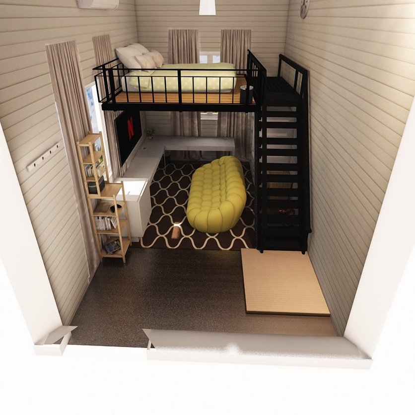 Industrial bedroom