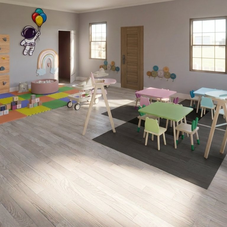 Mid-century kids room