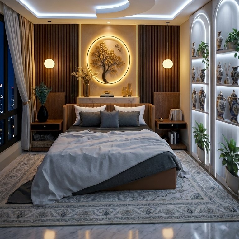 Mid-century bedroom