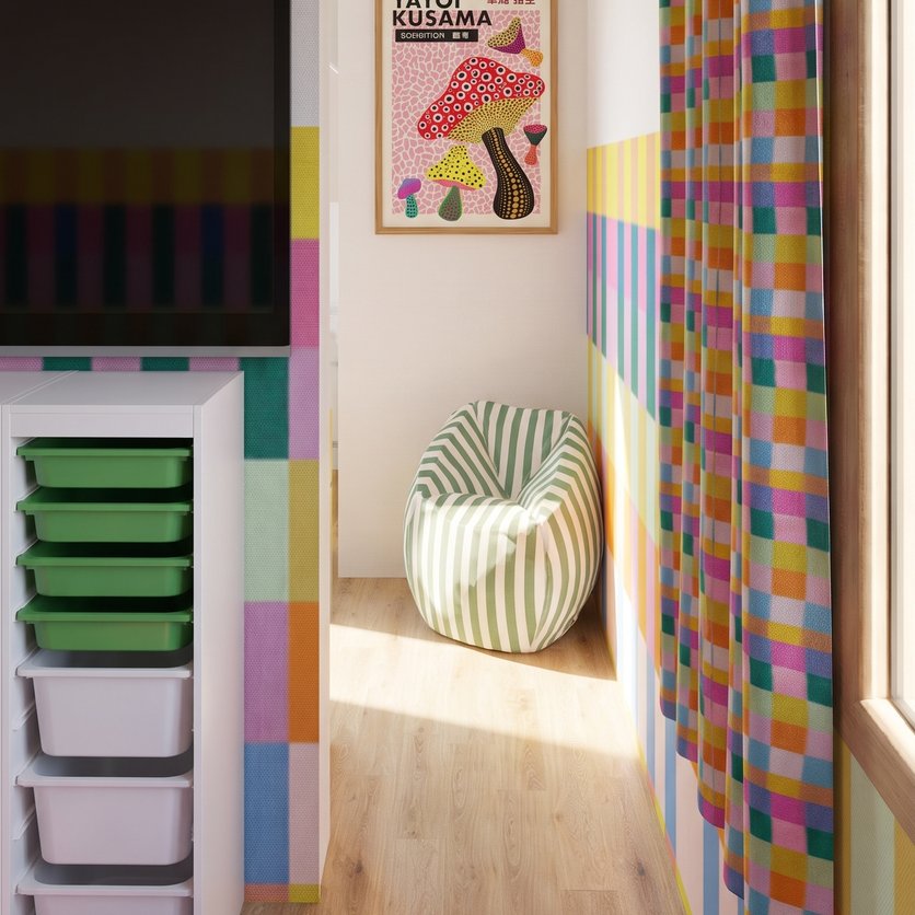 Mid-century kids room