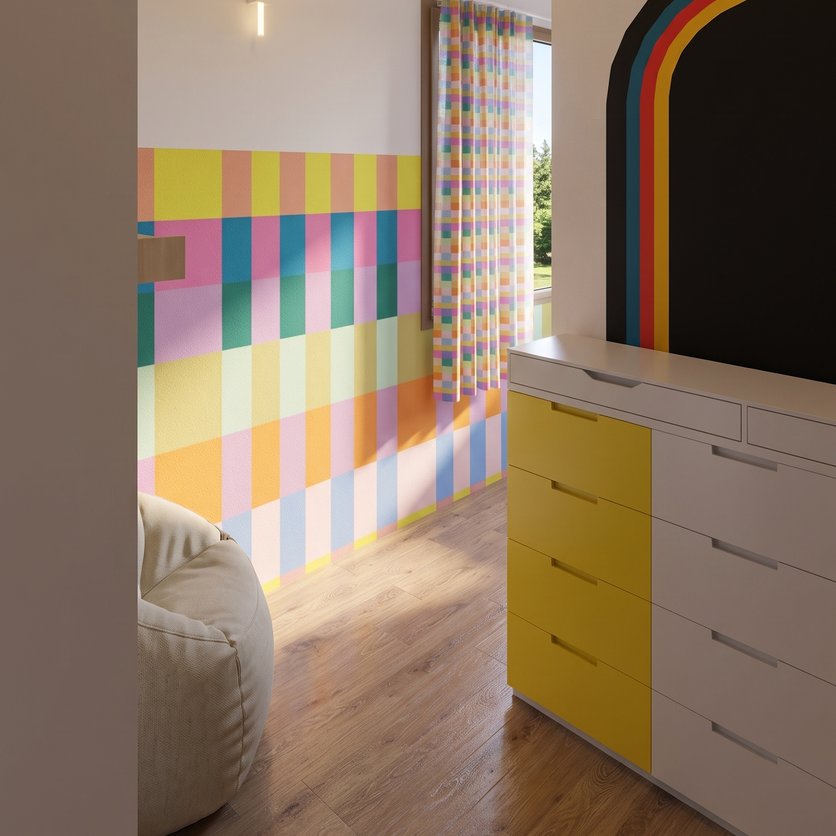 Mid-century kids room