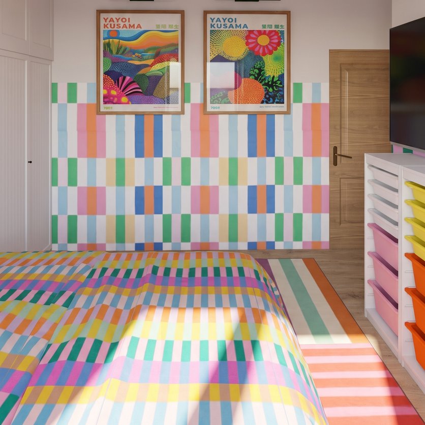 Eclectic bedroom