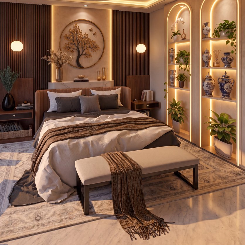 Mid-century bedroom