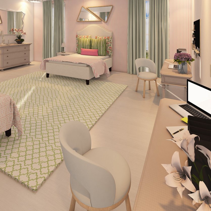 Mid-century bedroom