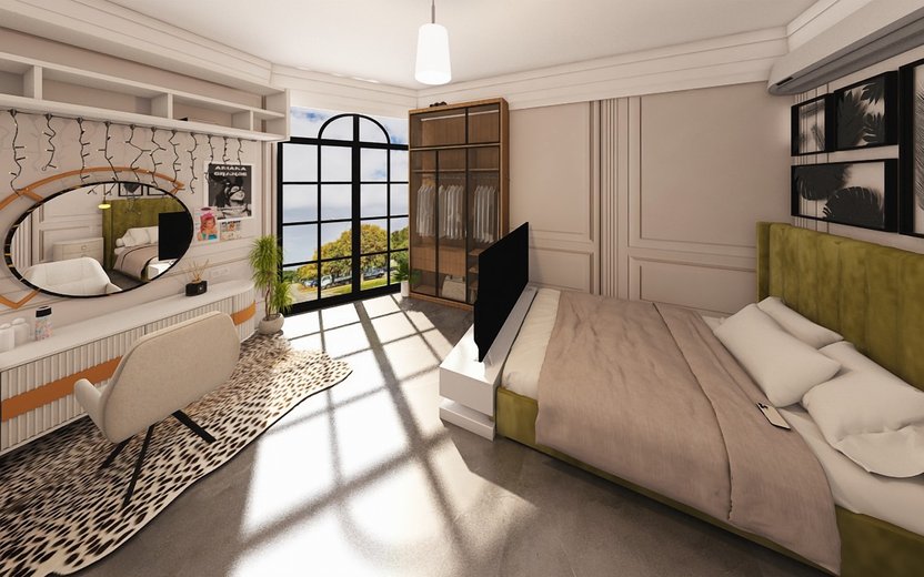 Mid-century bedroom