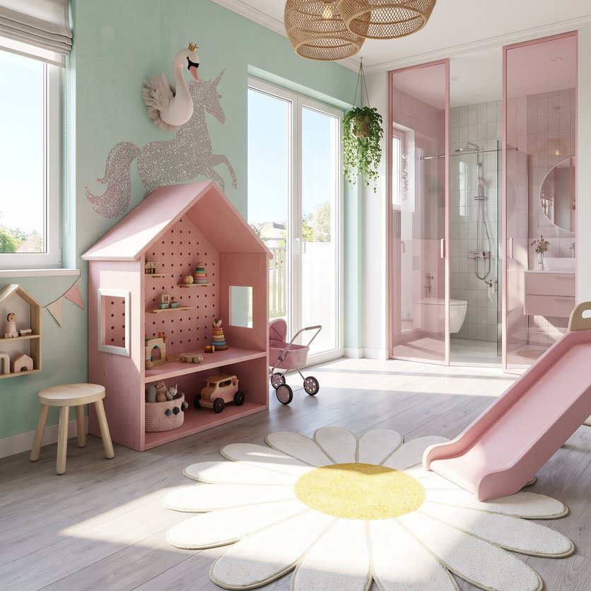 Mid-century kids room