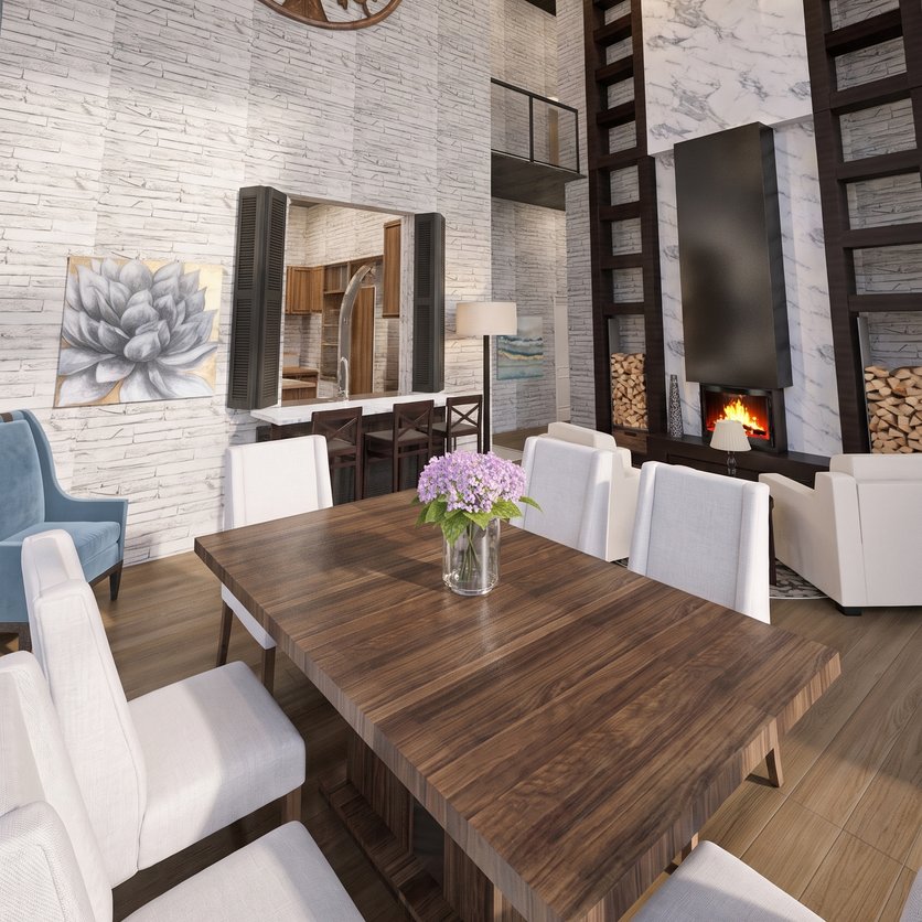 Contemporary dining room