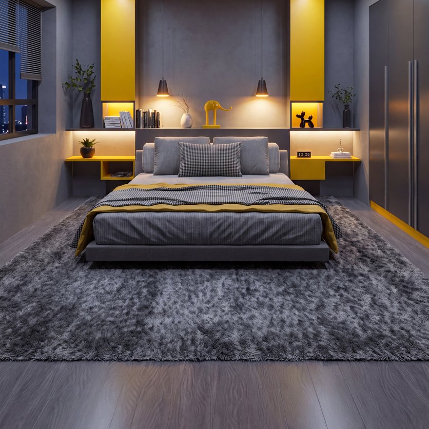 Mid-century bedroom