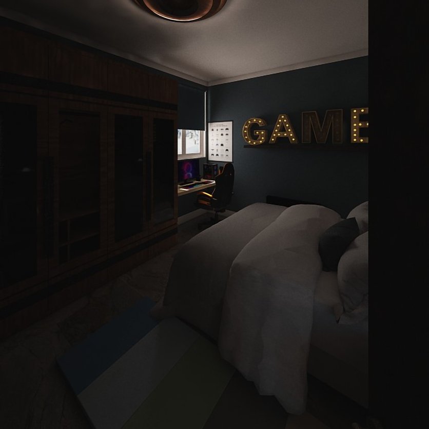 Mid-century bedroom