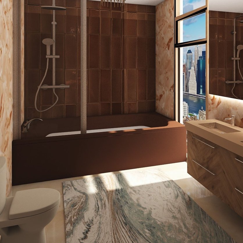 Mid-century bathroom