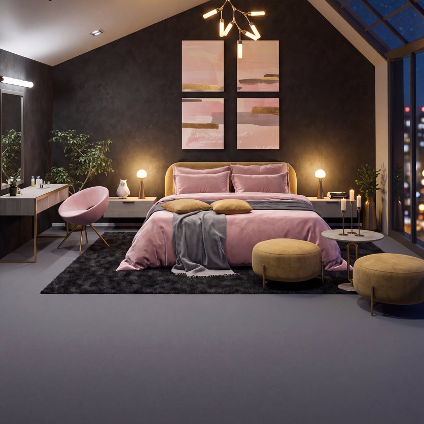 Mid-century bedroom