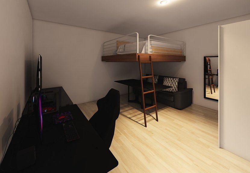 Mid-century bedroom