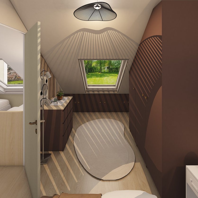 Mid-century bedroom
