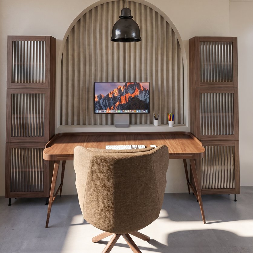Mid-century home office