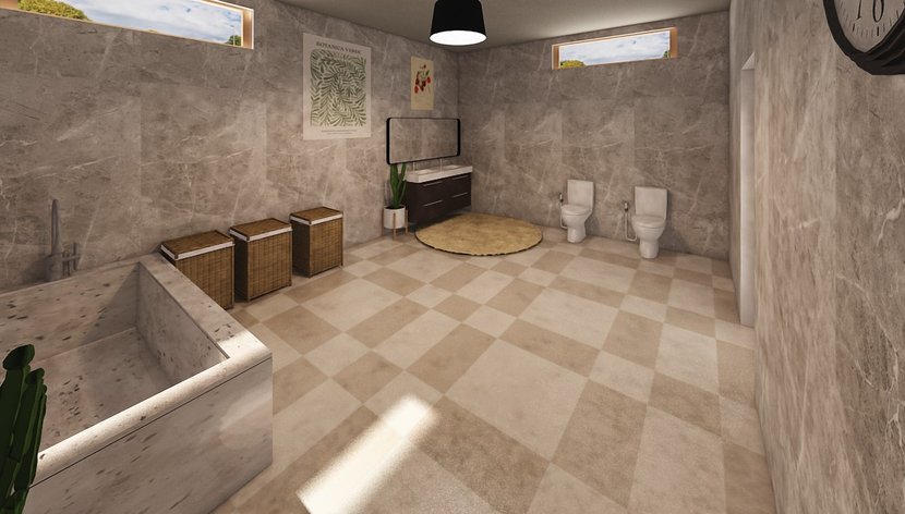 Mid-century bathroom