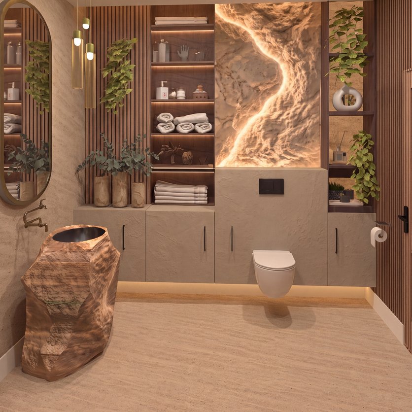 Mid-century bathroom