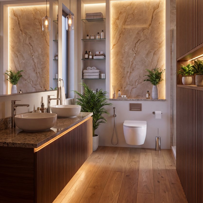 Mid-century bathroom