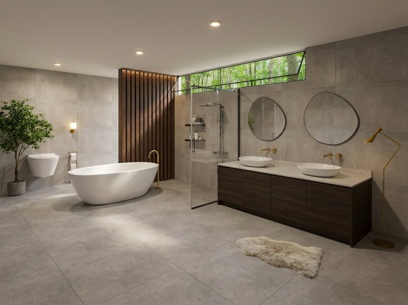 Mid-century bathroom