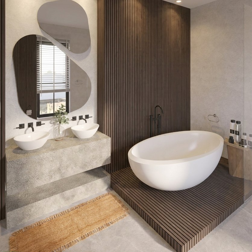 Mid-century bathroom