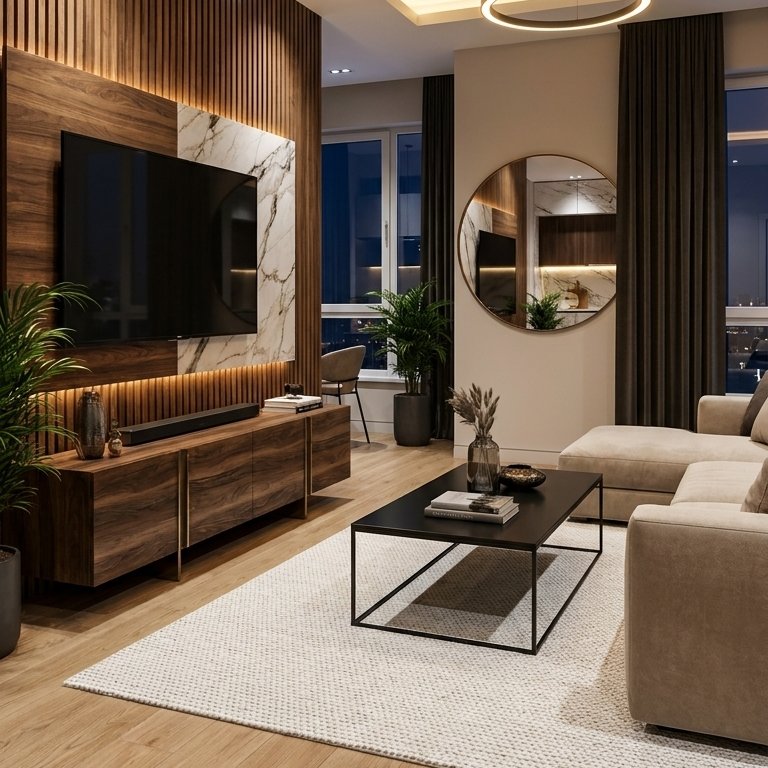Mid-century living room