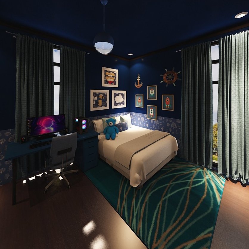 Eclectic bedroom