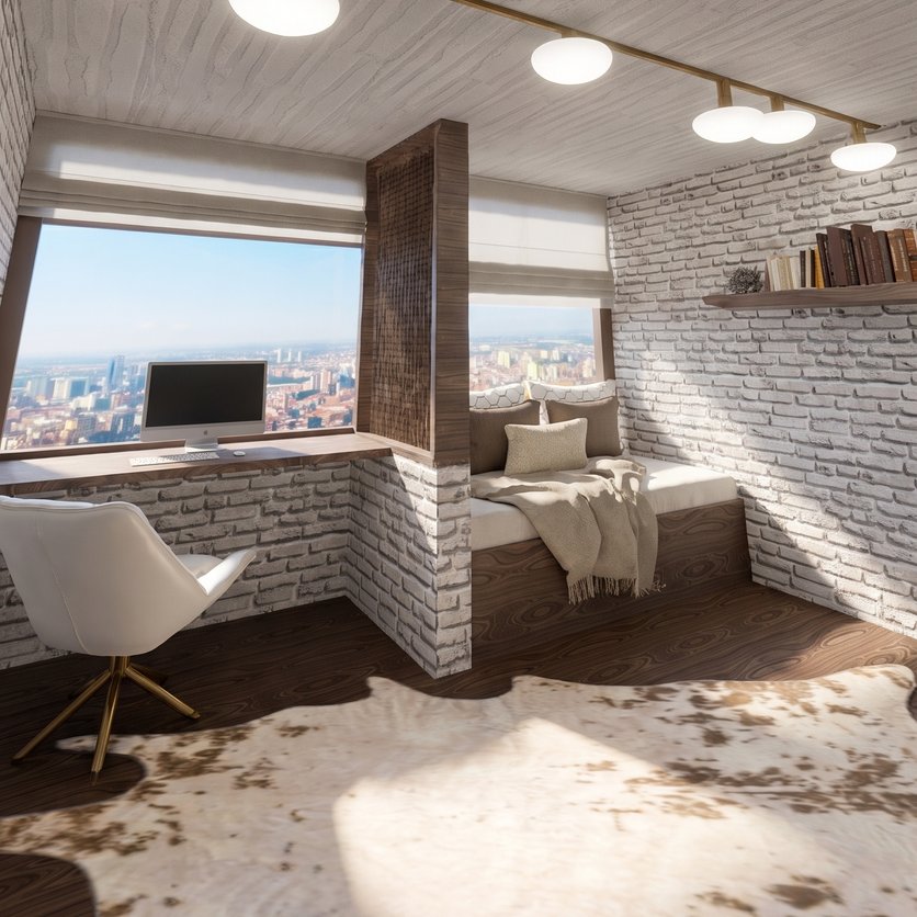 Mid-century home office