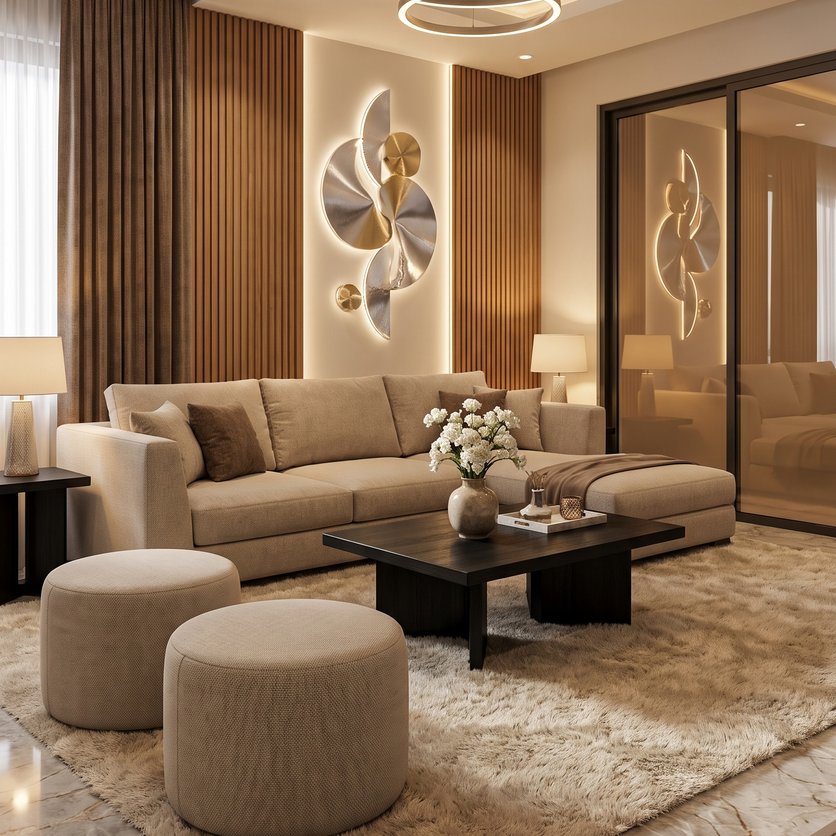 Mid-century living room