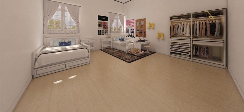 Mid-century bedroom