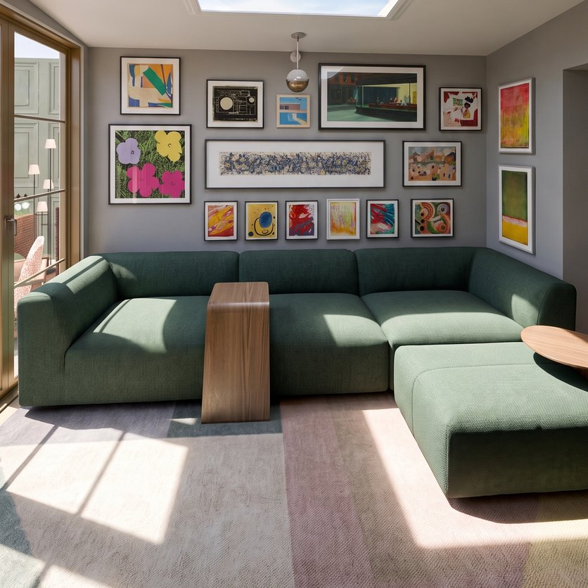 Mid-century living room